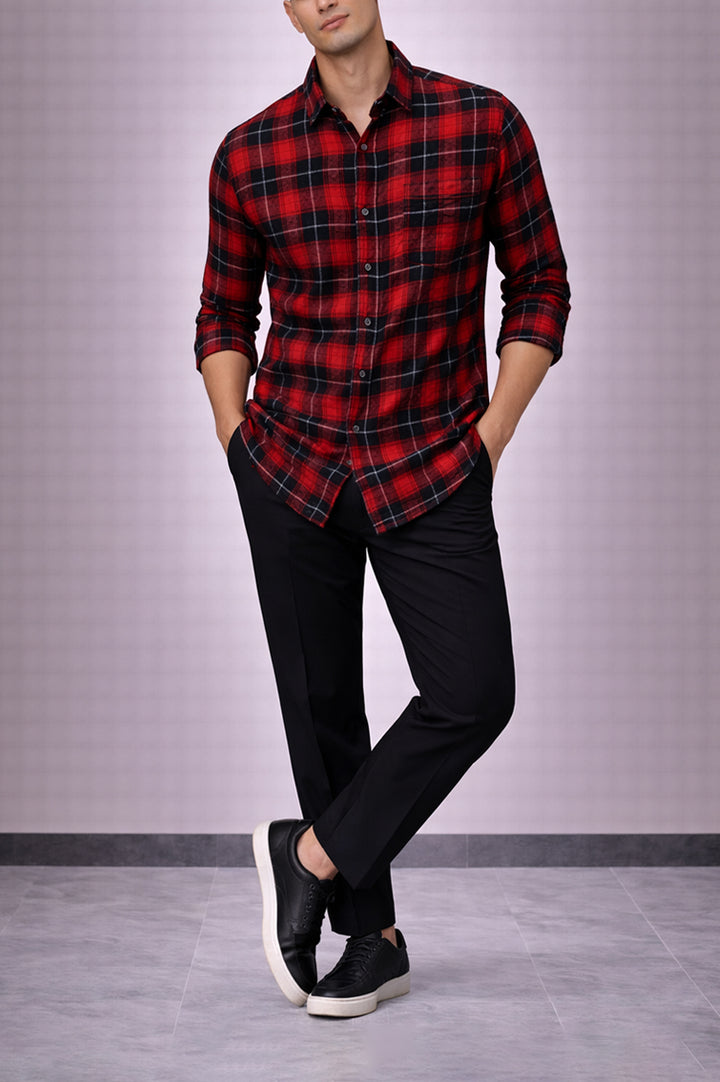 Checkered Shirt 001564-RED