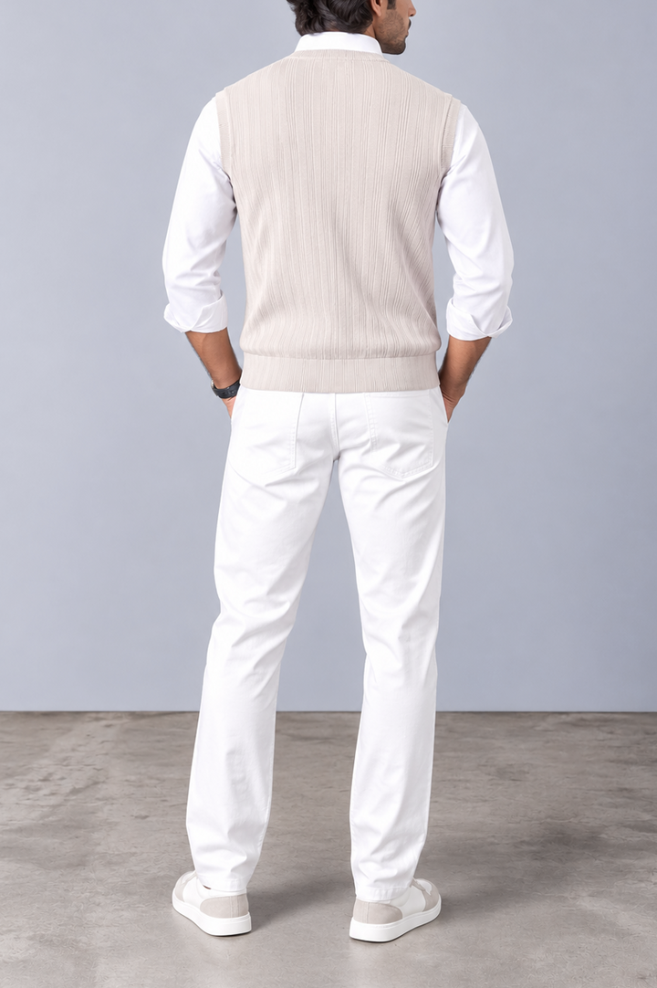 Ivory Tide Ribbed Sweater