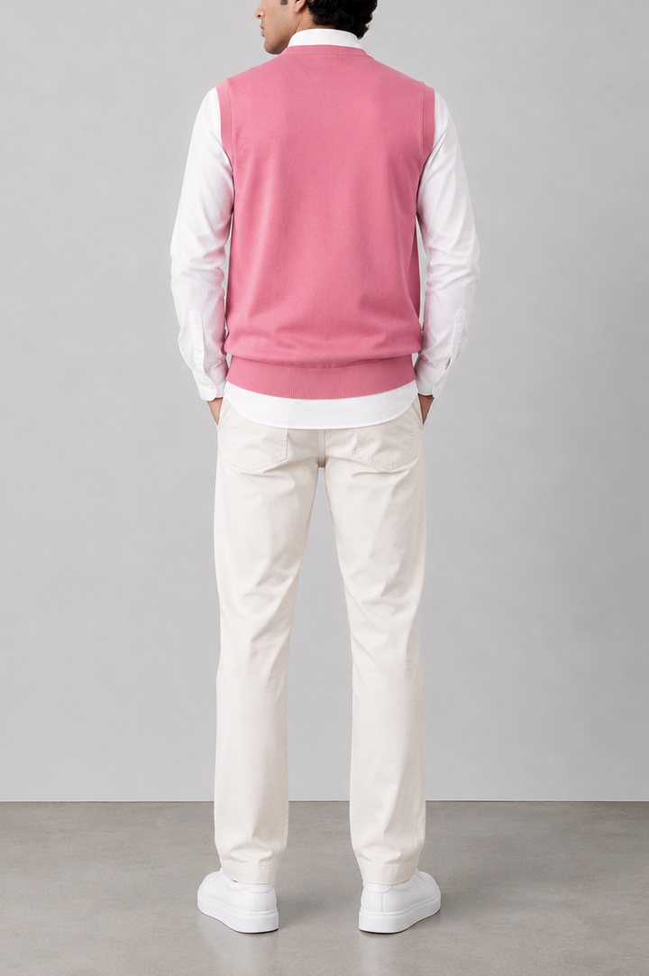 V-Neck Knit Sweate