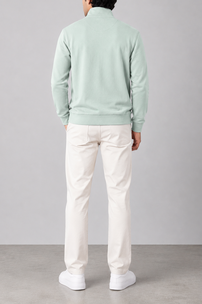 Mint Green Mock Neck