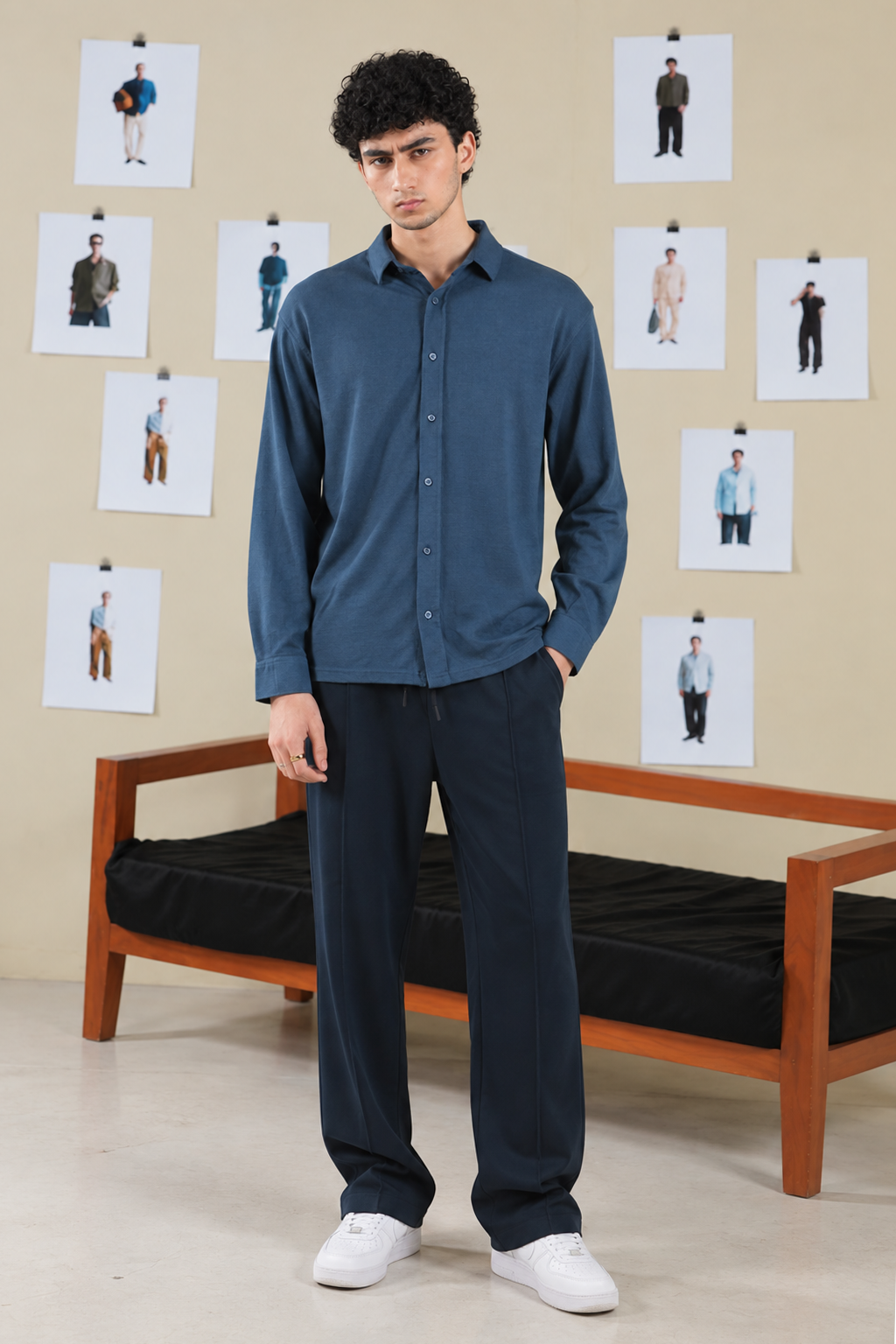 Textured Button-Down