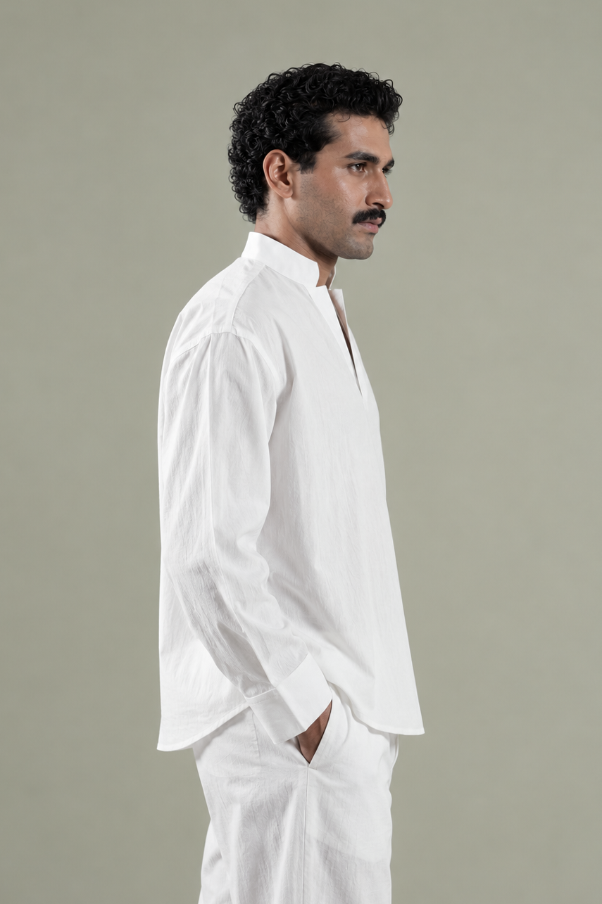 The Ivory Notch Set Shirt