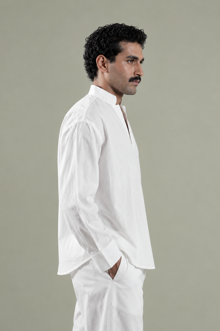 The Ivory Notch Set Shirt