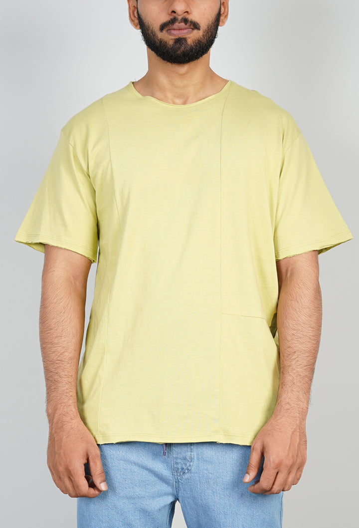 Lemon Yellow Minimalist Pocket Tee