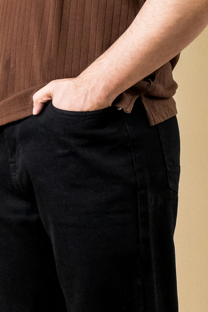 Cocoa Ribbed Polo – Popcorn Knit