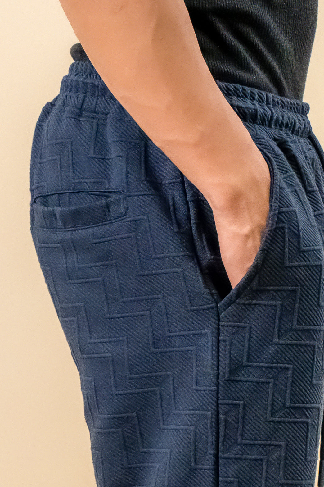 Midnight Navy Textured Short