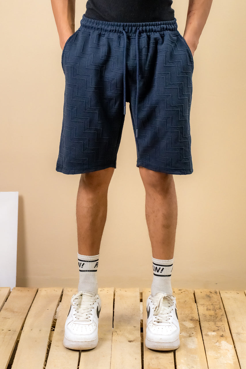 Midnight Navy Textured Short