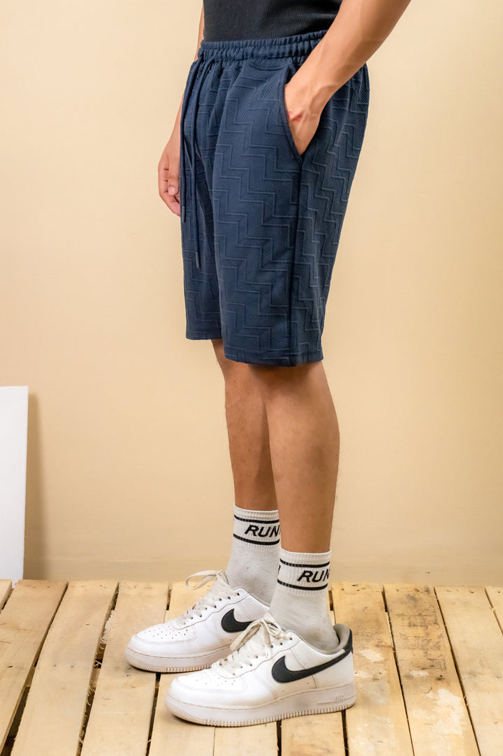 Midnight Navy Textured Short