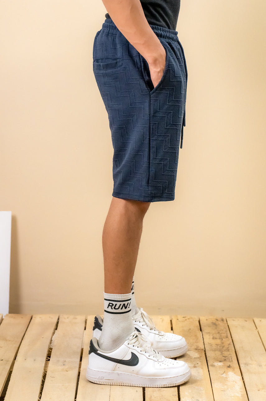 Midnight Navy Textured Short