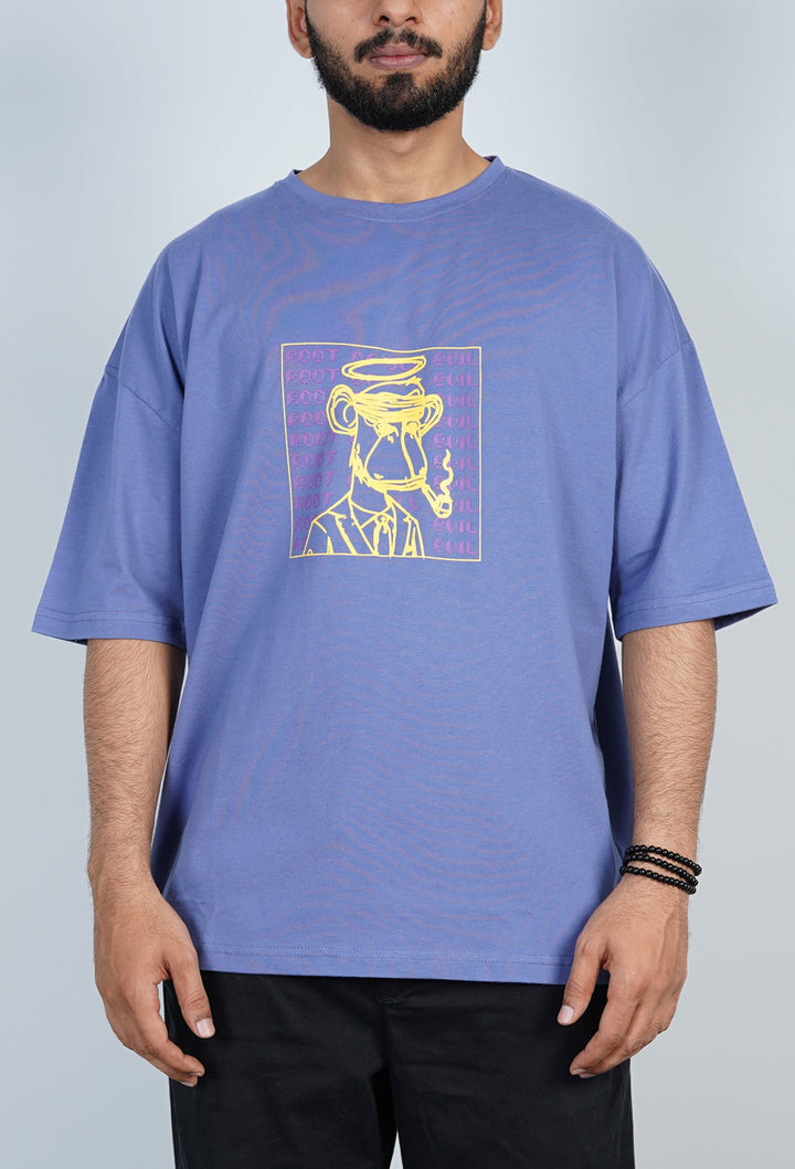 Printed Boxy Fit Jersey T-Shirt