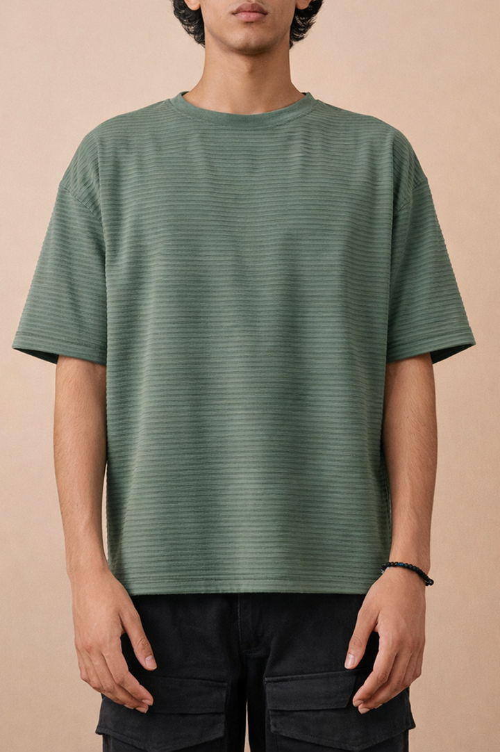 Premium Textured Oversized T-Shirt