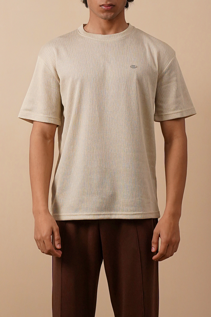 Textured Relaxed Fit T-Shirt