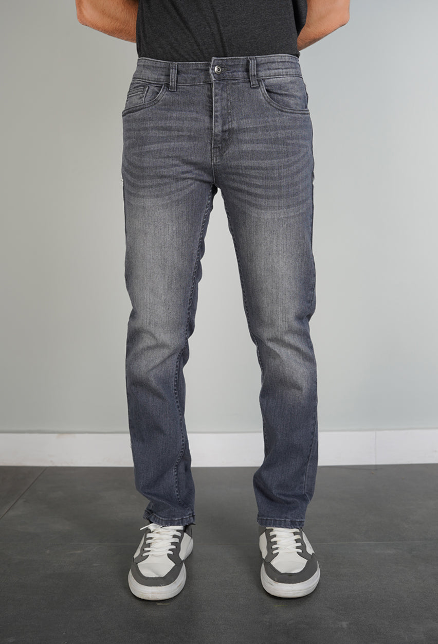 Slim Fit Grey Denim Jeans