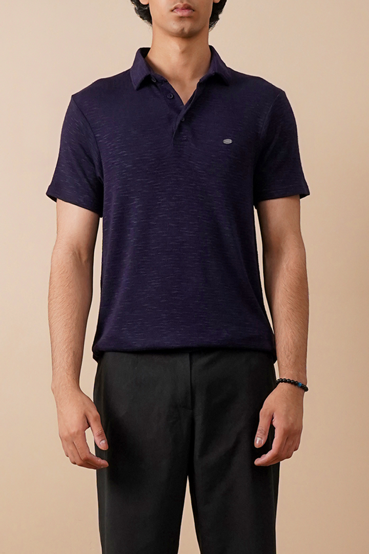 Textured Regular Fit Polo
