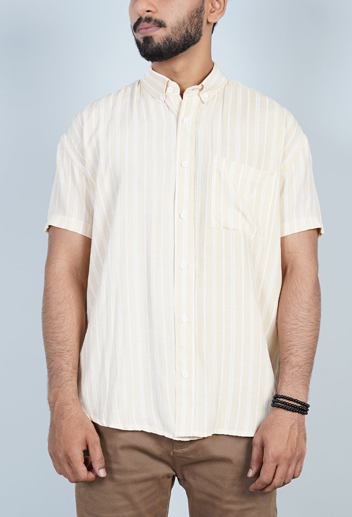 Button Down Oversized Half Sleeve Shirt