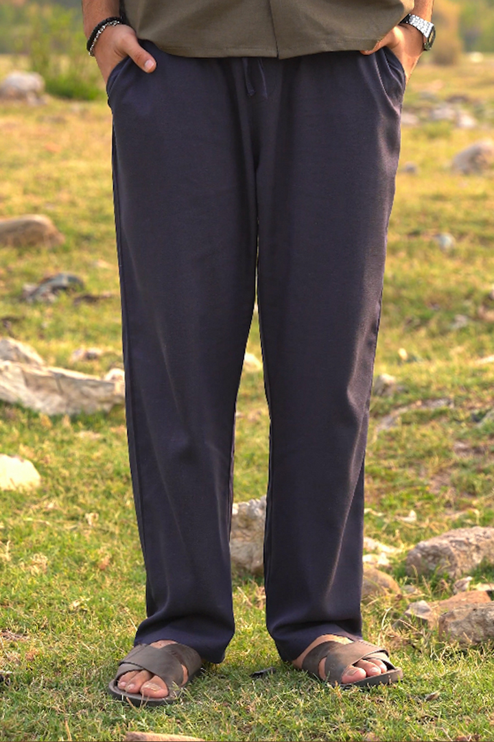 Navy Linen Trouser