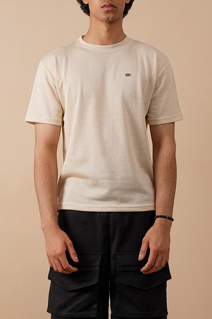 Textured Relax Fit T-Shirt