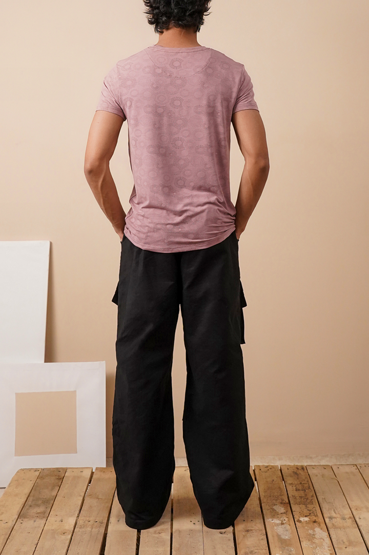 Premium Abstract Print Slim Fit T-Shirt