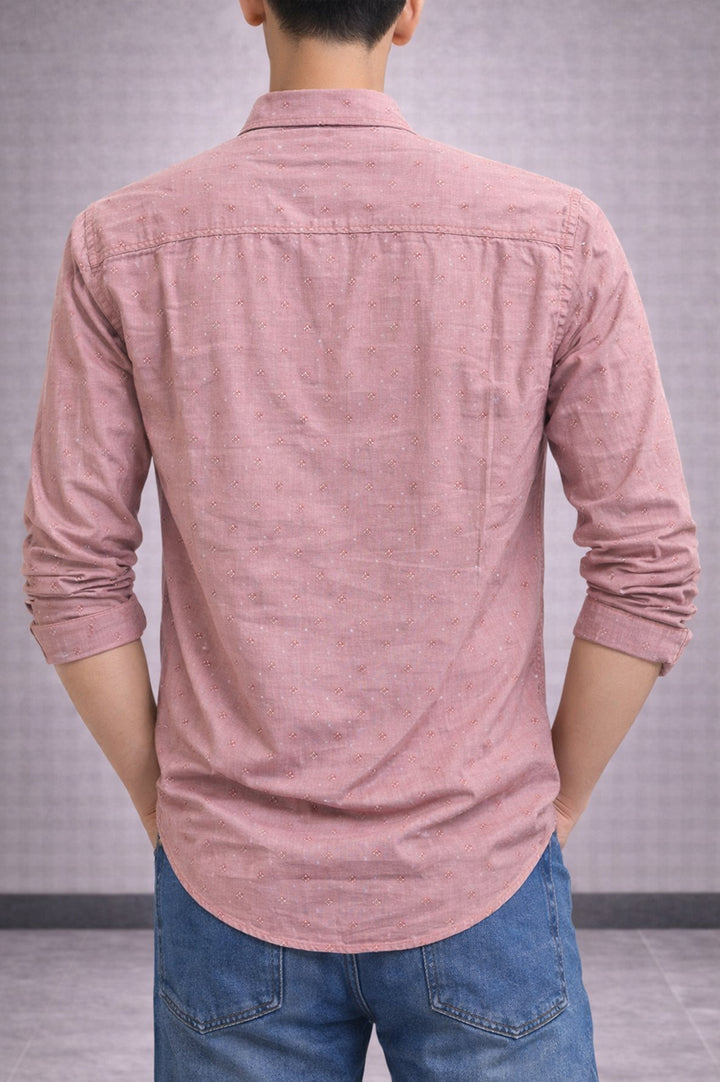 Mens Soft Cotton Casual Shirt 002551-RED