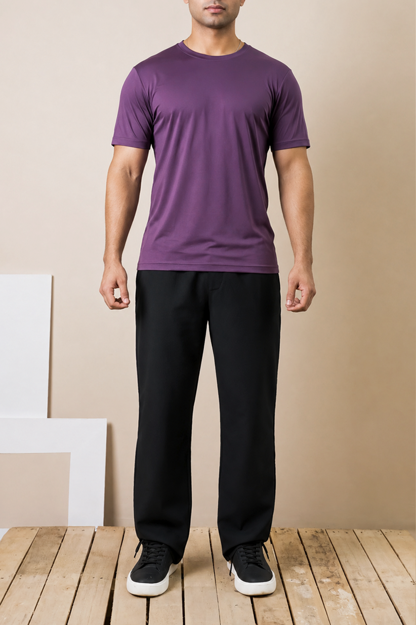 Plum Purple Slim Dri BodyFit Tee
