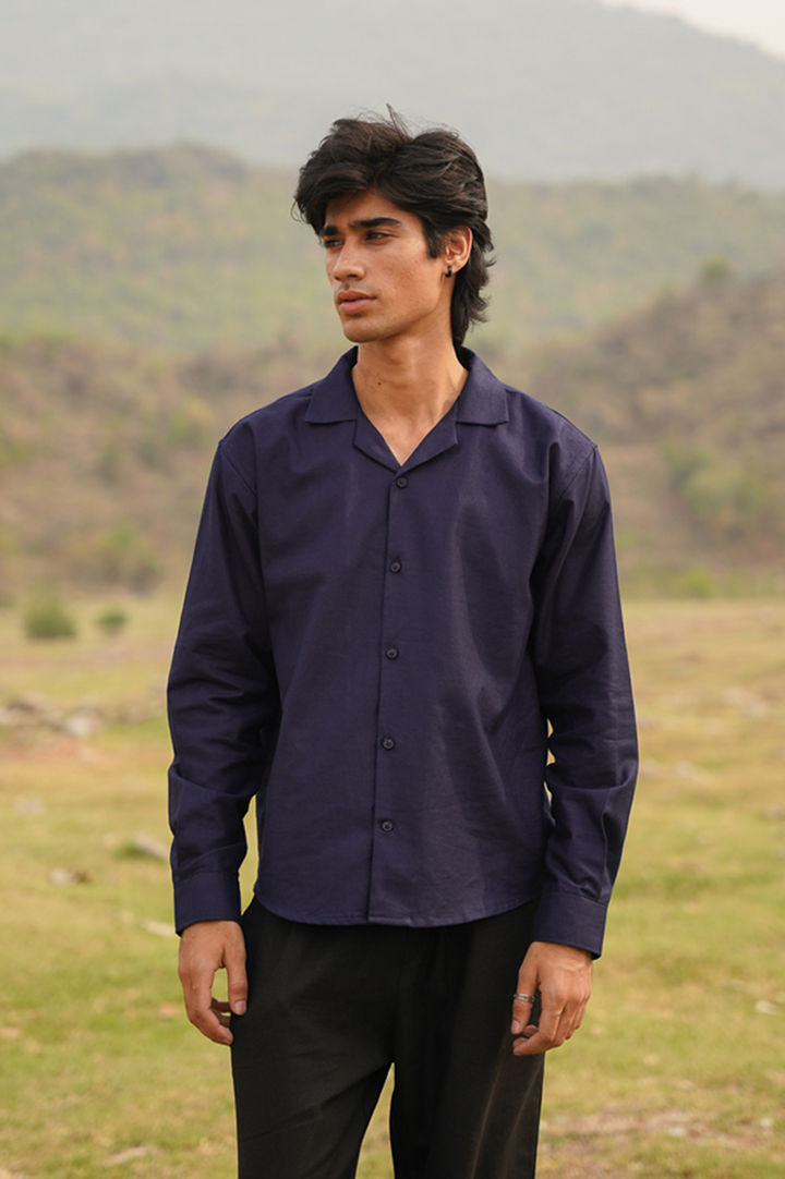 Navy Cuban Collar