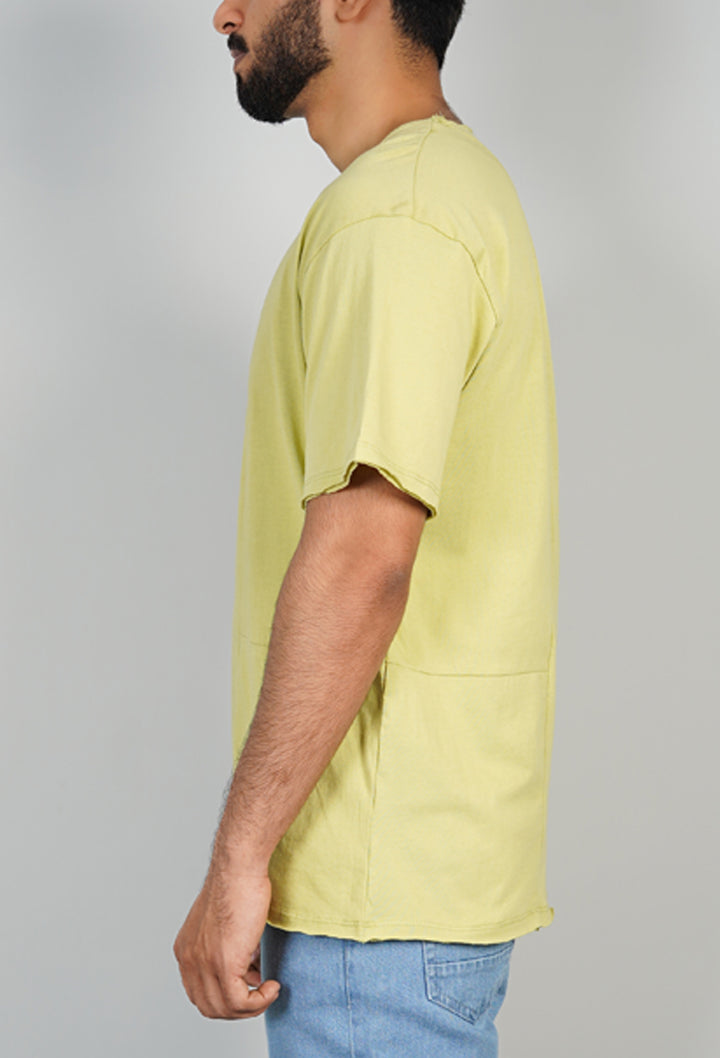 Lemon Yellow Minimalist Pocket Tee