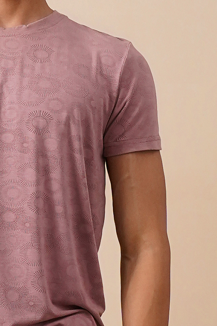 Premium Abstract Print Slim Fit T-Shirt