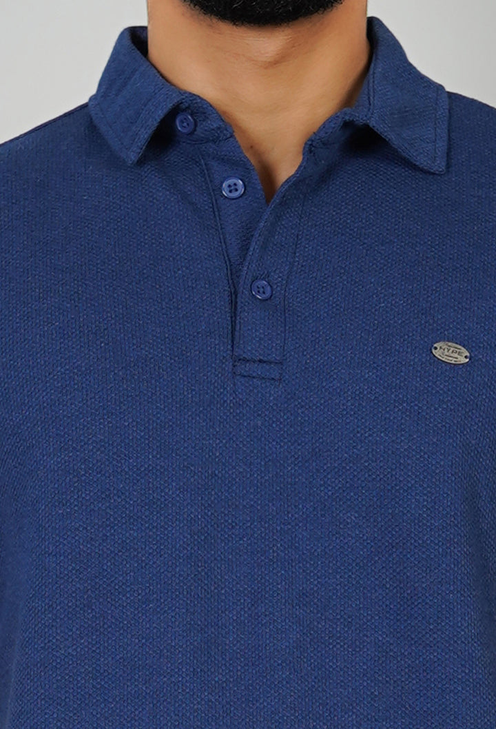 Popcorn Knitted Polo