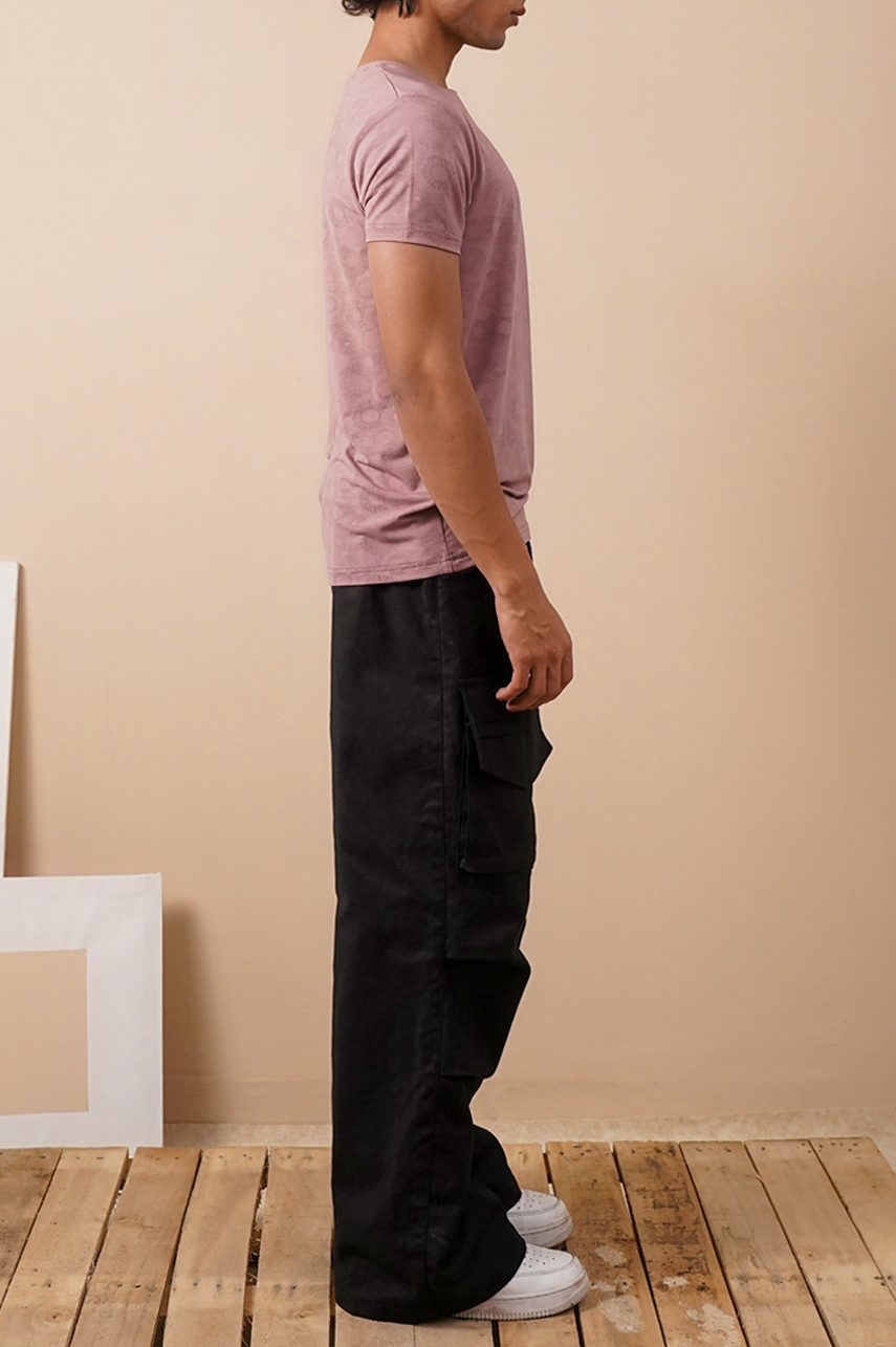Premium Abstract Print Slim Fit T-Shirt