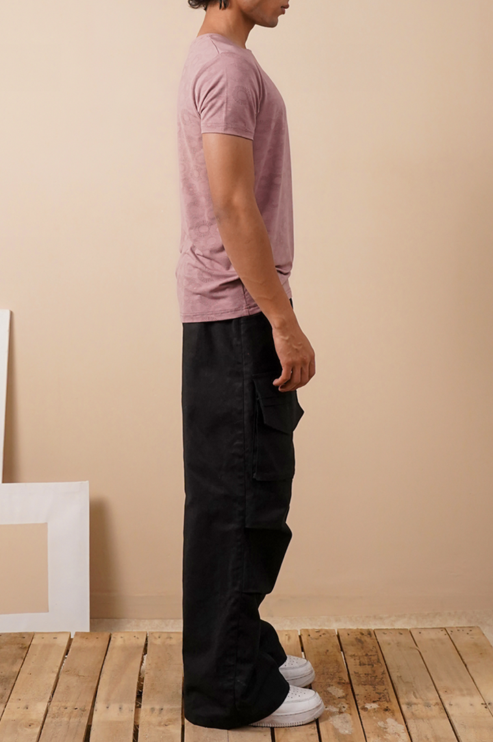 Premium Abstract Print Slim Fit T-Shirt