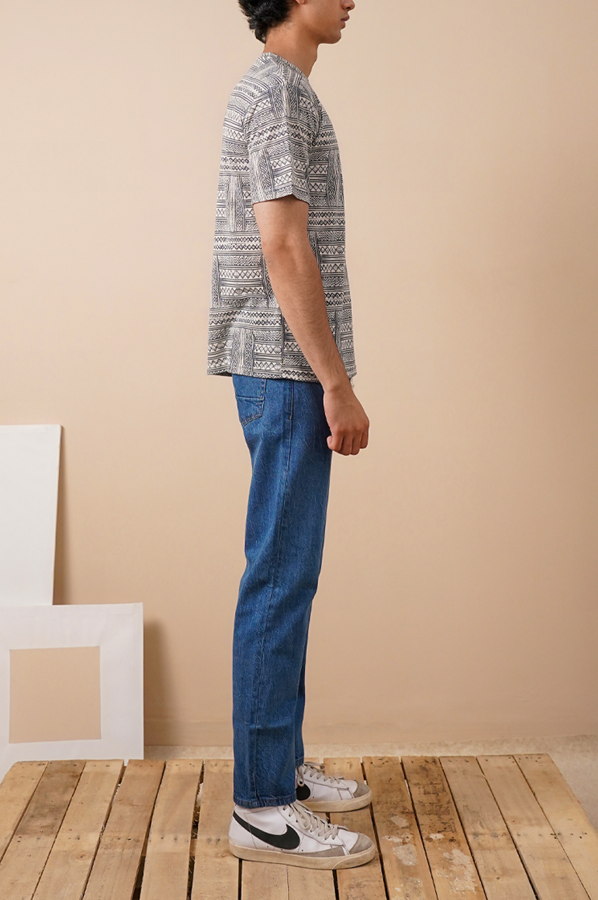 Geometric Print Relax Fit T-Shirt