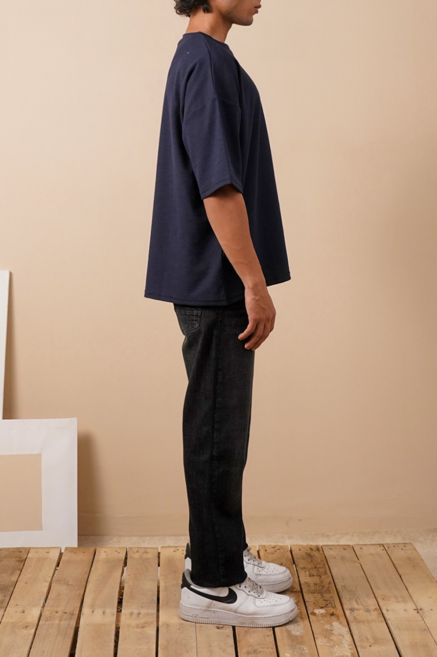 Premium Textured Oversized T-Shirt