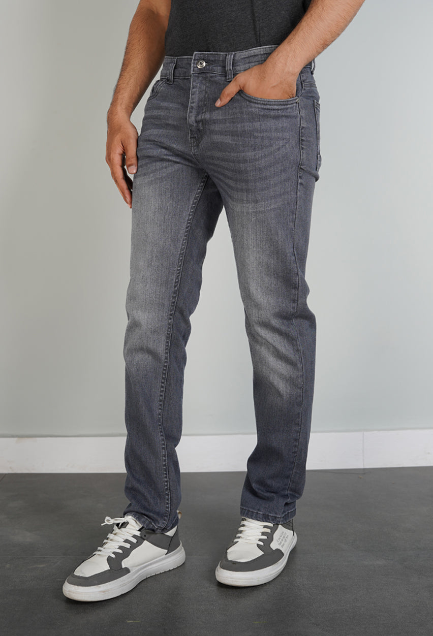 Slim Fit Grey Denim Jeans