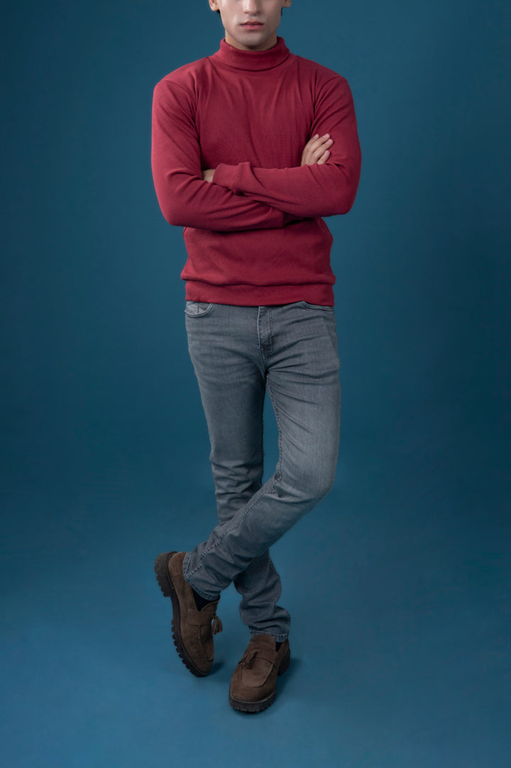 Ribbed Hi-Neck