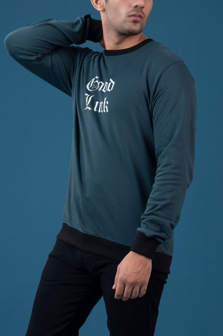 Contrast Rib Sweatshirt