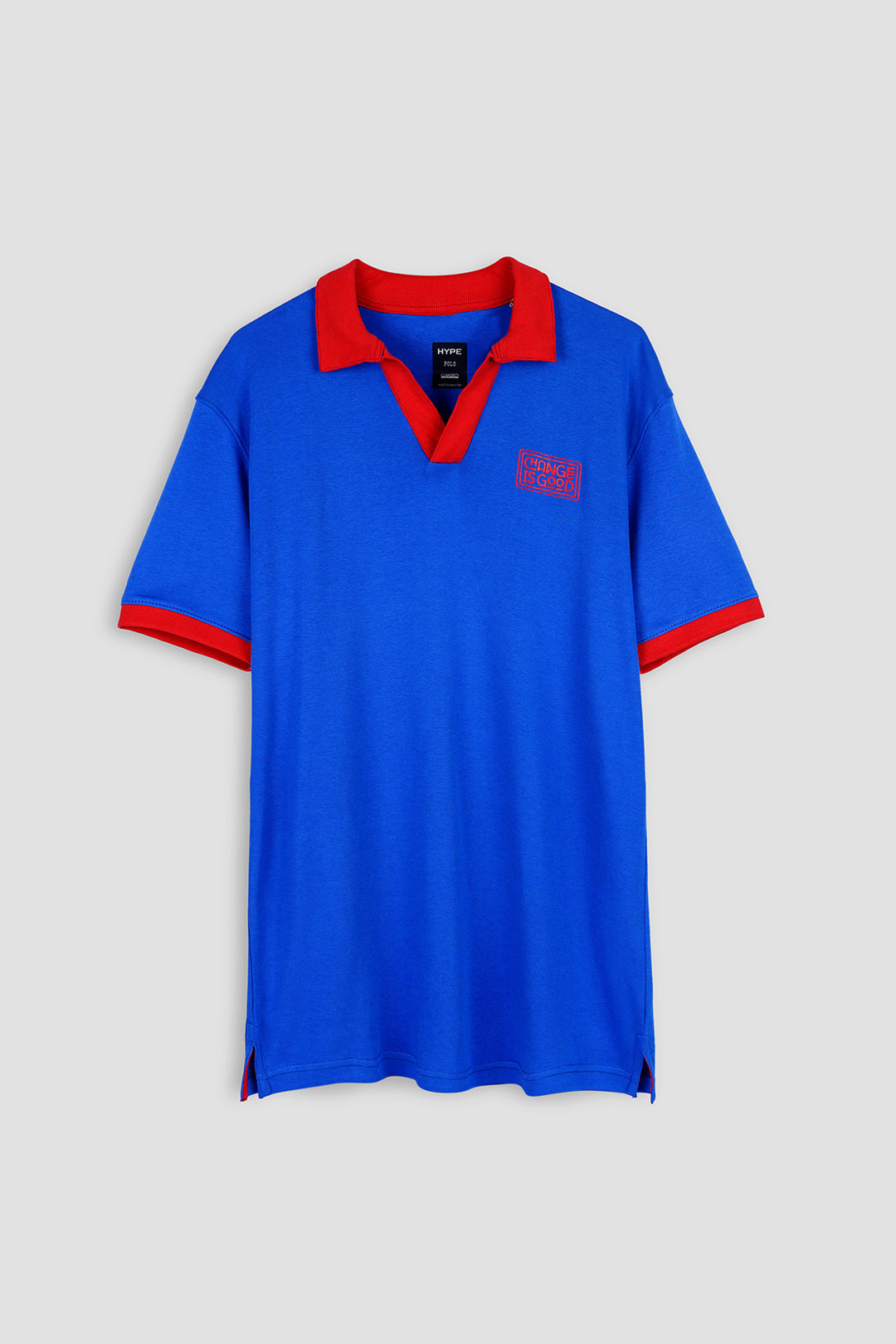 Ribbed Printed Pique Jhonny Collar Polo