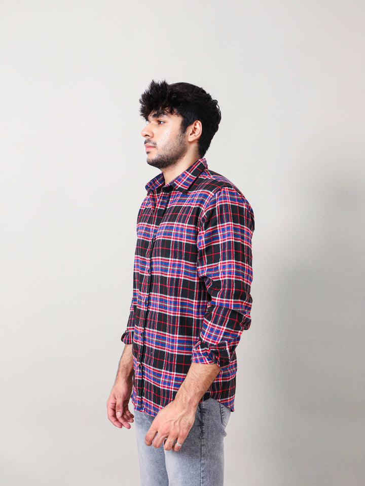 Heavy Cotton Checkered Slim Fit Shirt
