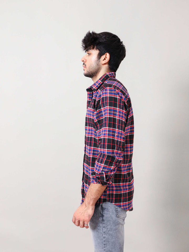 Heavy Cotton Checkered Slim Fit Shirt
