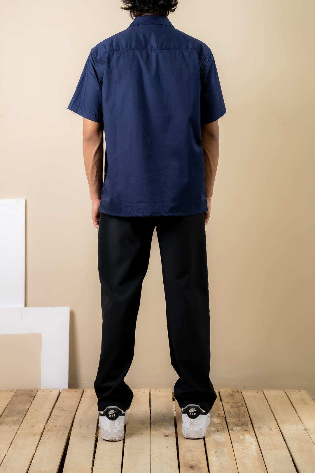 Navy Classic Cuban Shirt