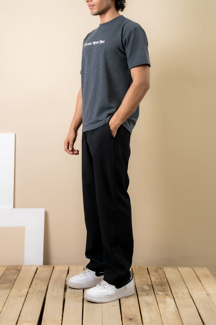 Charcoal Classic Graphic Tee – Relaxed Fit