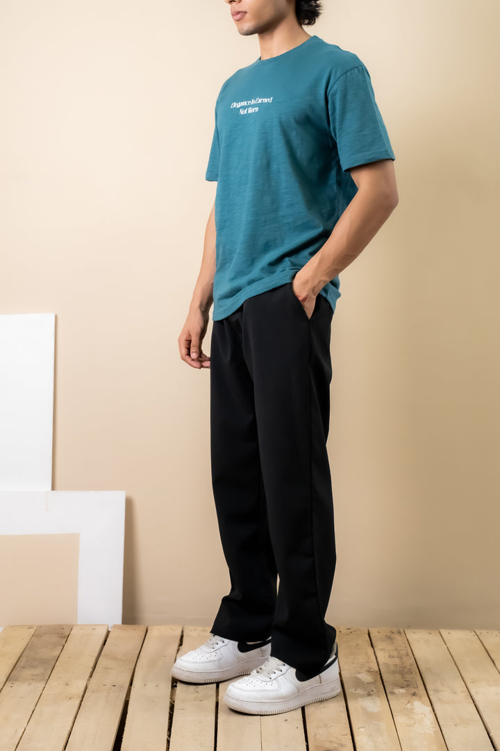 Teal Statement Graphic Tee – Relaxed Fit